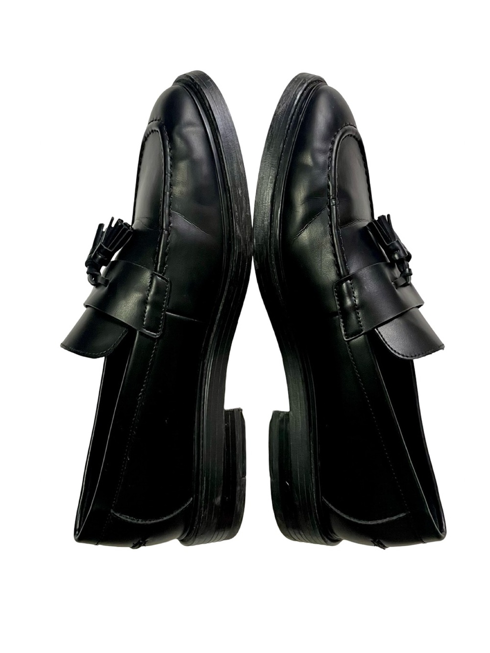 Zara Classic Black Men’s Tassel Loafers Size EU 44/US 10.5 - Picture 5 of 8